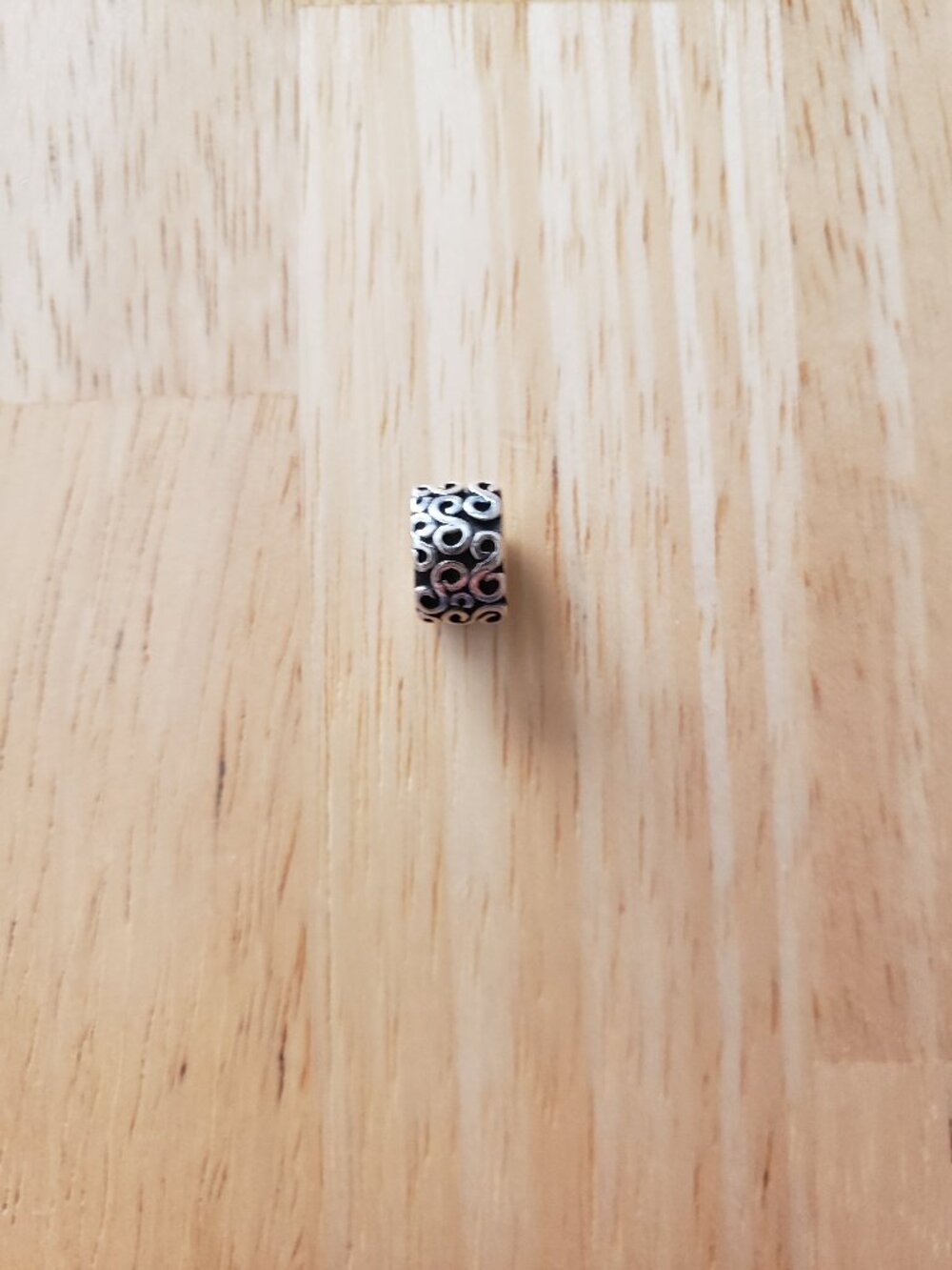 Pandora -  “S” Pattern Clip Charm - Retired Rare Clip Charm